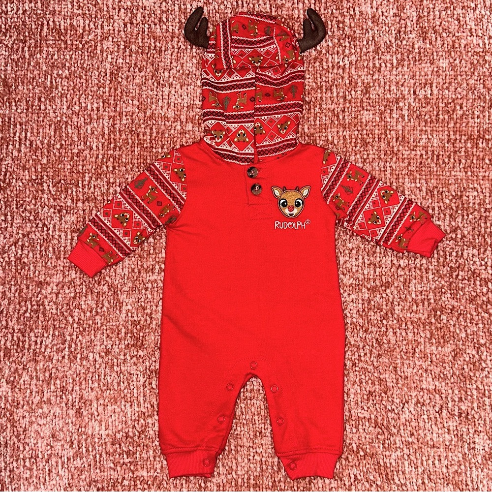 Unisex Rudolph Christmas outfit- New without tags